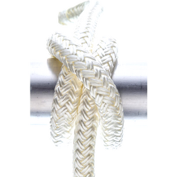 Seachoice Double-Braid Nylon Dock Line w/ Eye Splice, Pre-Shrunk, Heat Stabilized, 1/2 In. X 15 Ft., White thumbnail-3