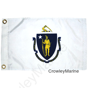 MASSACHUSETTS  FLAG 12X18 (93107)