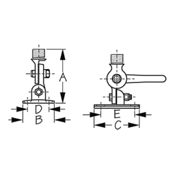 ANTENNA BASE ADJUSTABLE ZINC thumbnail-0