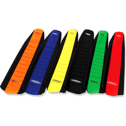 Pleated Seat Cover - Red Top/Black Sides thumbnail-1