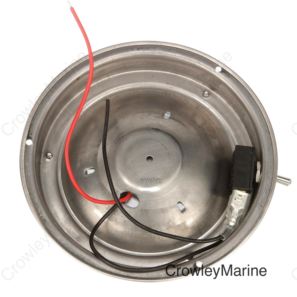 Seachoice LED Surface-Mount Dome Light, Bright White, Stainless Steel Flange, 4 in. Diameter