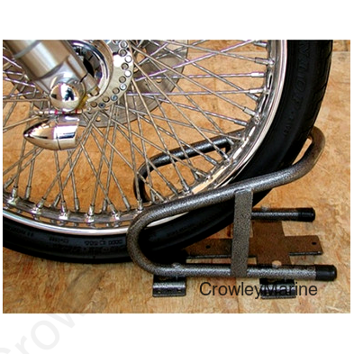 Motorcycle Wheel Chock, Steel, w/Removable Base (404670)