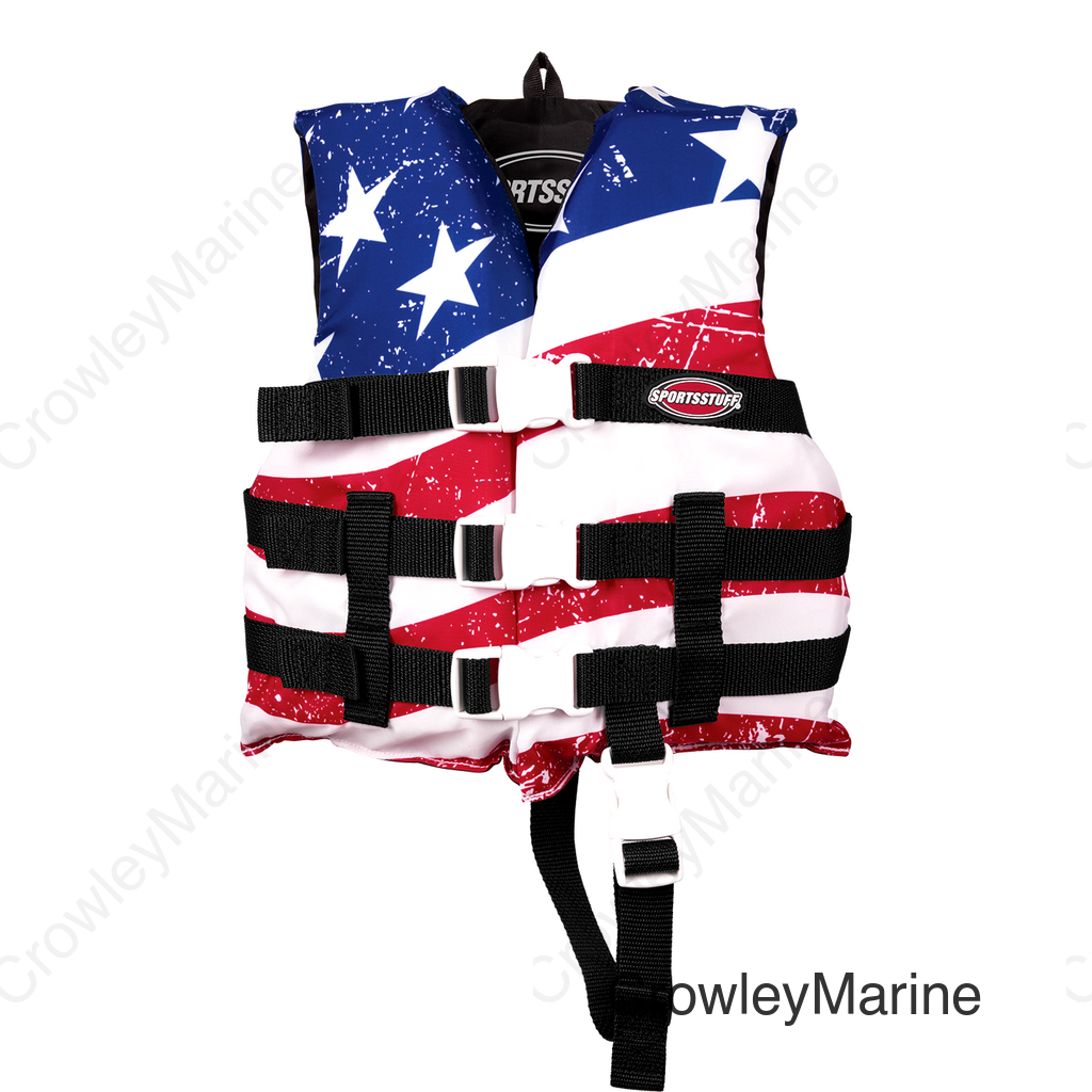 Child Stars & Stripes PFD Vest - Red/White/Blue