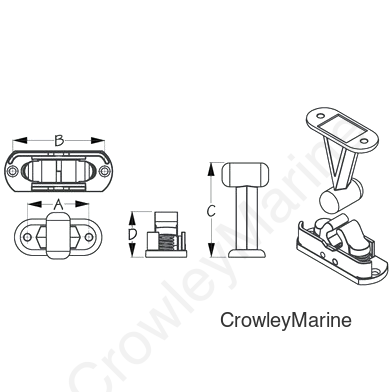 Plastic SPRING LOADED DOOR CATCH (227181-1)