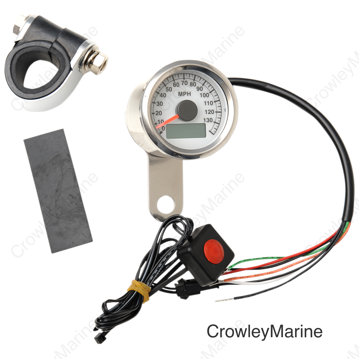 SPEEDOMETER 1.87"WHT PRO
