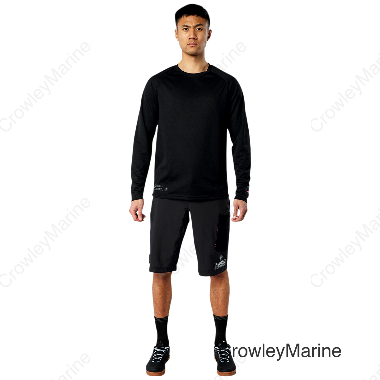 Riders Long-Sleeve Jersey - Black - XS