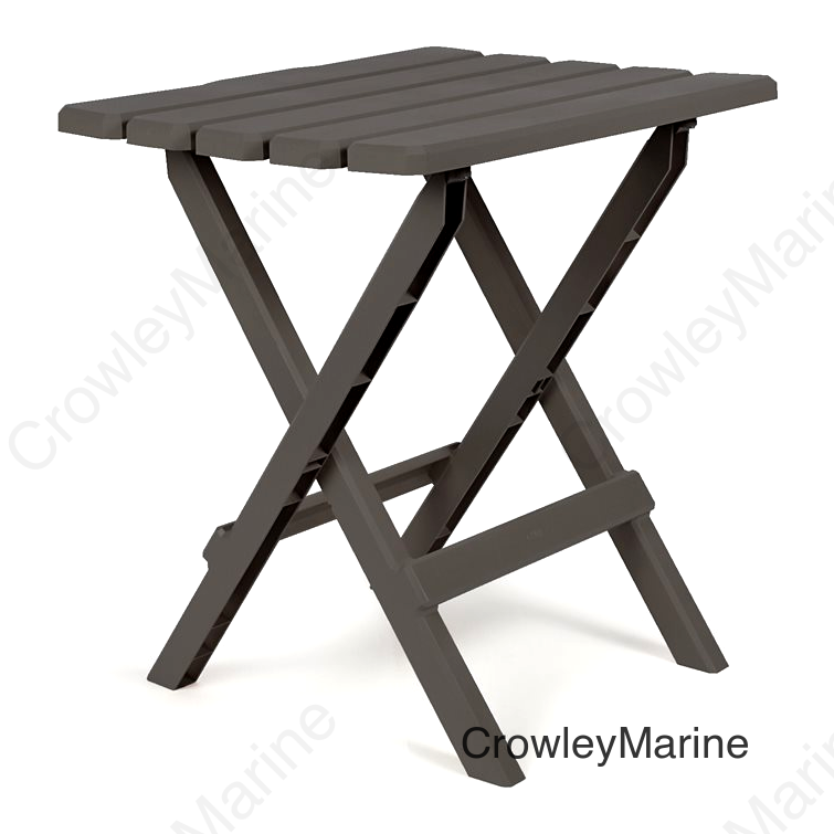 TABLE FOLDING LG CHARCOAL