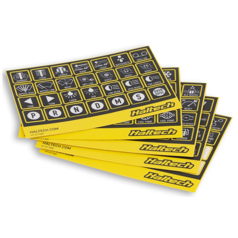 Haltech CAN Keypad Label Set