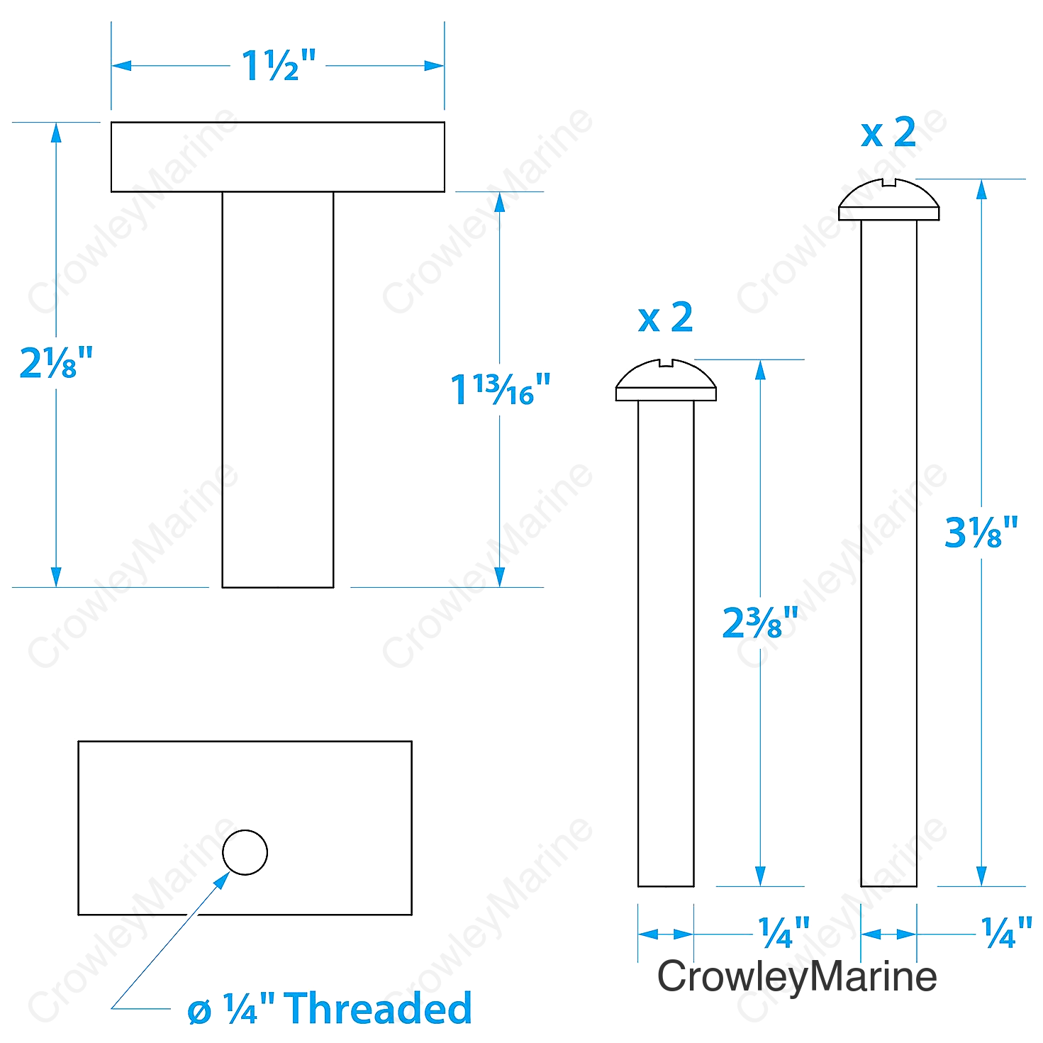 Seachoice Mounting Bolt and Isolator Kit for Motorguide Trolling Motors, Stainless Steel Screws