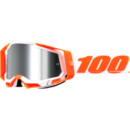 Racecraft 2 Goggles - Orange - Silver Flash Mirror thumbnail-1