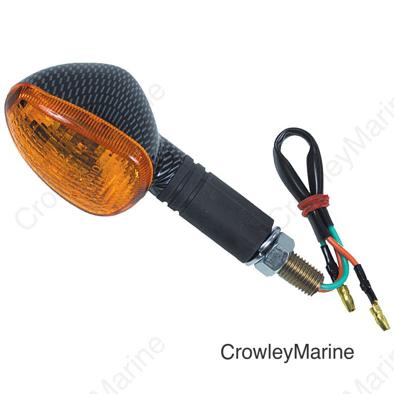 OVAL MARKER LIGHT FRONT CARBON