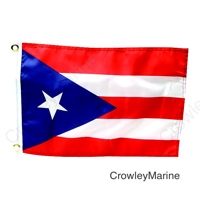 Seachoice 78281 12" x 18" Nylon Print Dyed Puerto Rico Flag