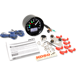 TNT-01R Universal Electronic Speedometer/Tachometer - Black Face/Casing thumbnail-2