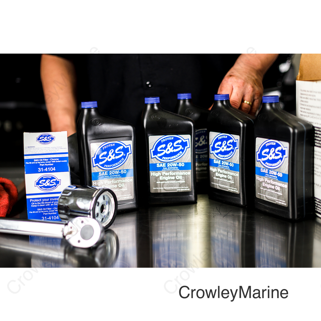 Oil Change Kit - Chrome Filter - M8 - 5 US quarts