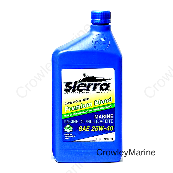 Sierra 9400CAT2 4-Cycle Stern Drive Engine Oil, 25W40 FCW, Qt.