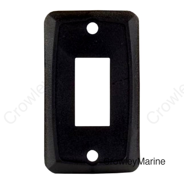 SINGLE FACE PLATE BLACK