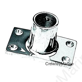 Sea-Dog 2819001 90° Rectangular Base, 7/8" SS