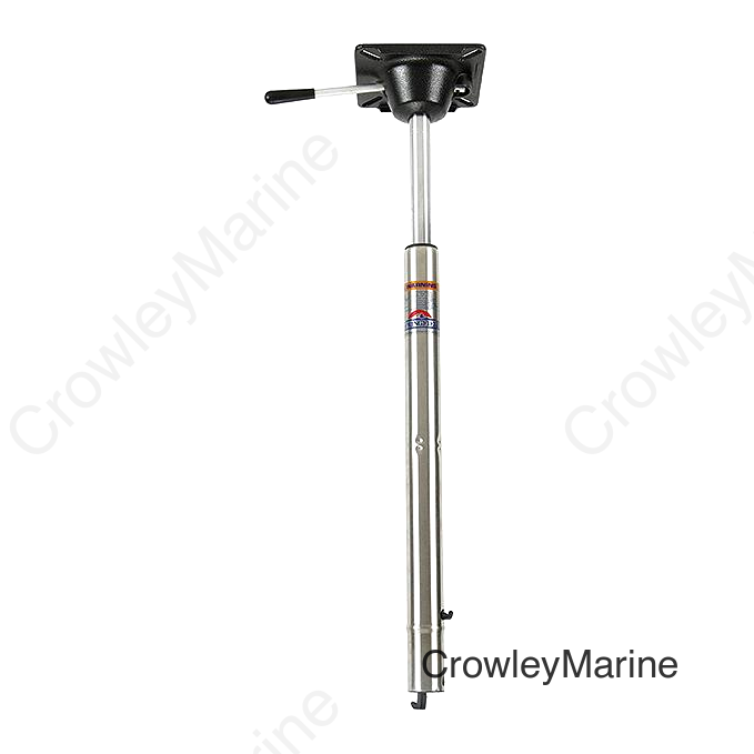 Springfield Spring-Lock Power-Rise 25-1/2" to 32-1/4" Adjustable Stand-Up Stainless Steel Pedestal