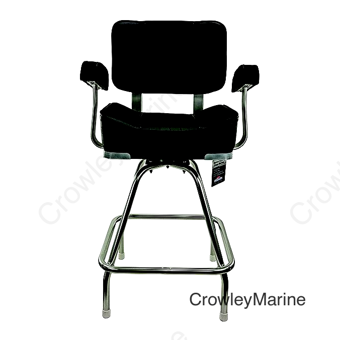 Springfield 1020009 Deluxe Captain's Seat With Stand, Black
