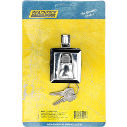 Seachoice Flush Mount Lock w/ Keys, Chrome-Plated Zinc, Requires 1-5/8 In. Cutout thumbnail-2