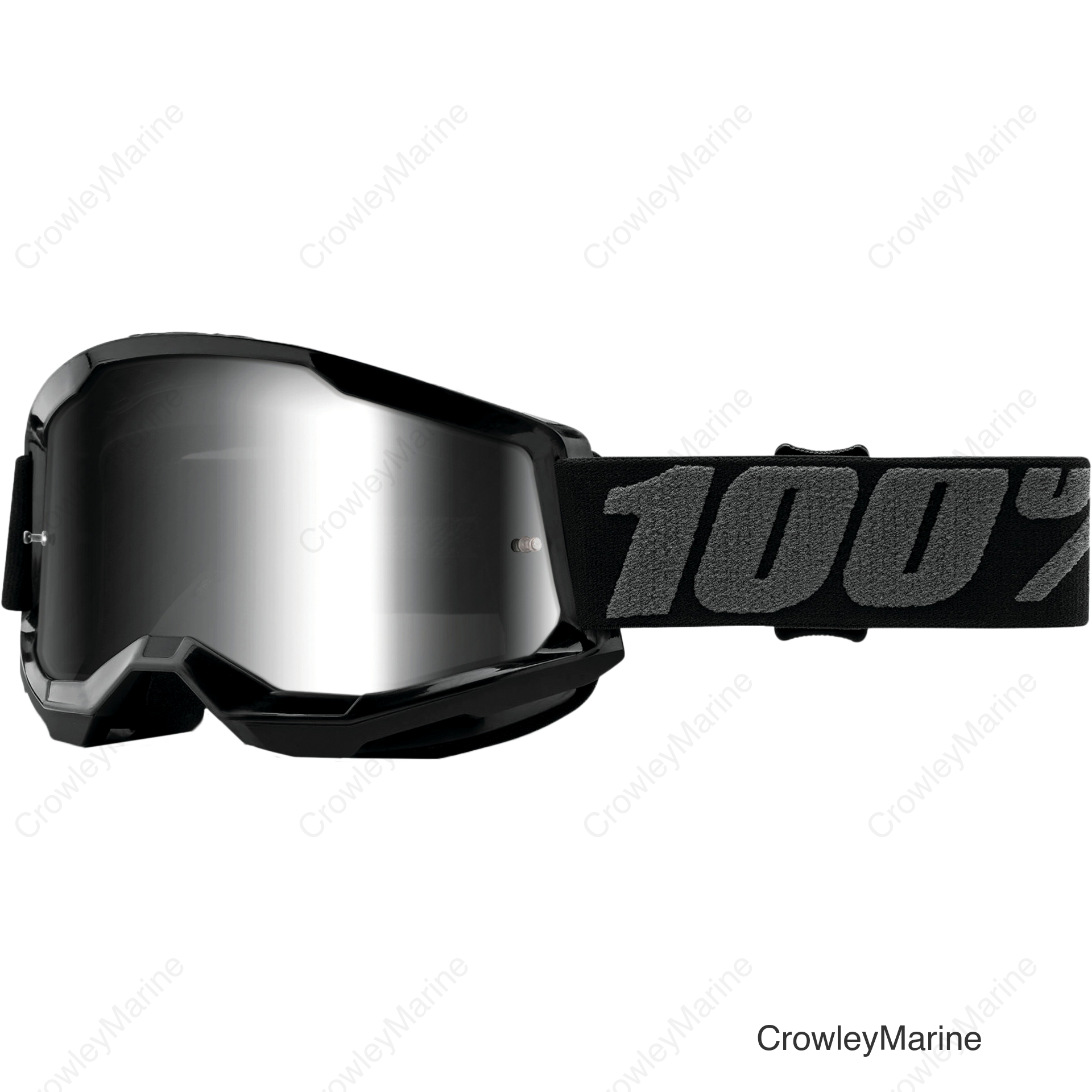 STRATA 2 GOGGLE BLACK MIRROR SILVER LENS
