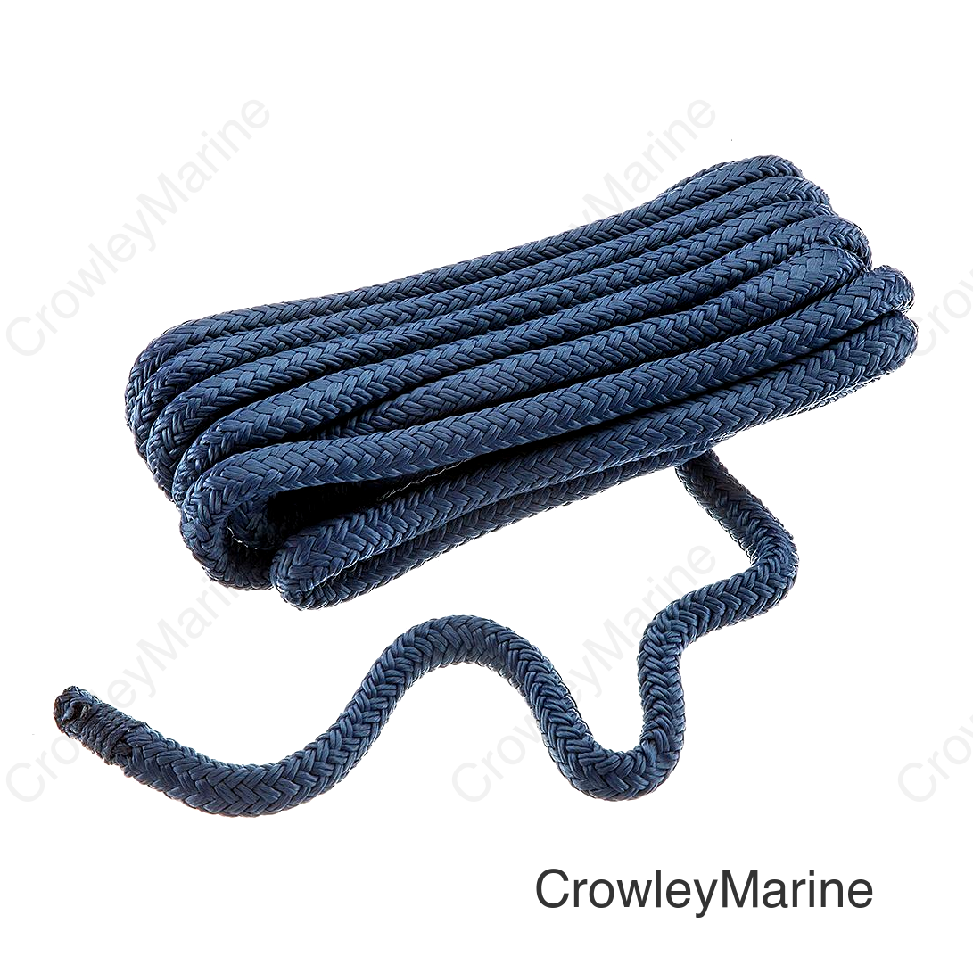 Seachoice Double-Braid Bumper Fender Line, 3/8 in. X 6 Ft., Navy Blue