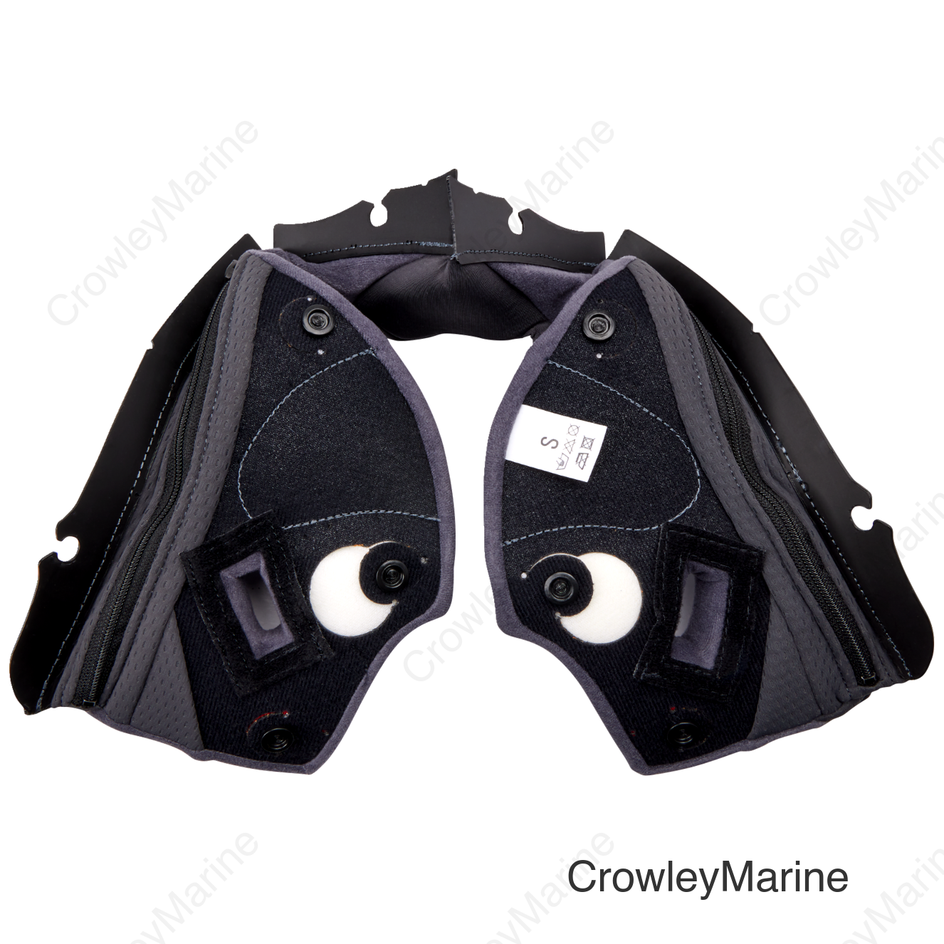 Pista GP RR Cheek Pads - Gray/Yellow - Small