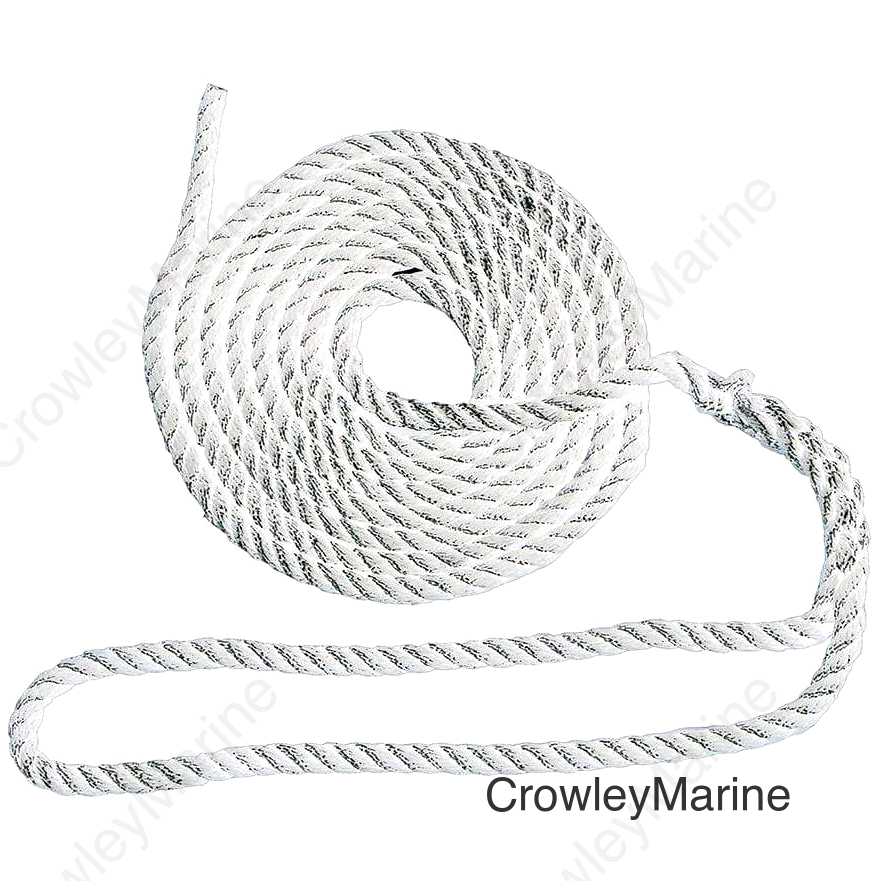 DOCK LINE 3/8' X 15' 3-STRAND NYLON