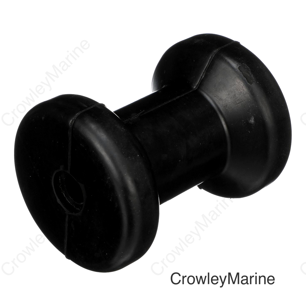 Seachoice Molded Spool Roller w/ Plastic Sleeve, Black, Boat Trailer, 4 In. X 5/8 In.