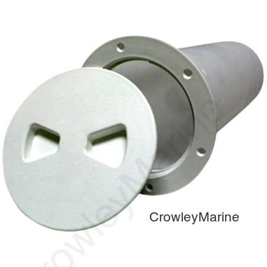 12" Deep x 4" Dia., Polar White