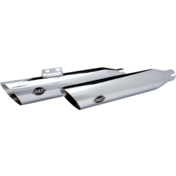 Slash Cut Mufflers - 50 State - Chrome