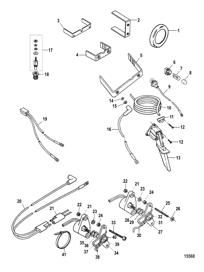 Serial Range Accessories Analog Gauges - 1994 & Up - Mounting Hardware (Force Series)