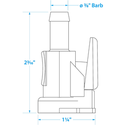 Seachoice Deluxe Fuel Connector Hose Fitting for Evinrude/Johnson, Female, 3/8 In. Barb thumbnail-4