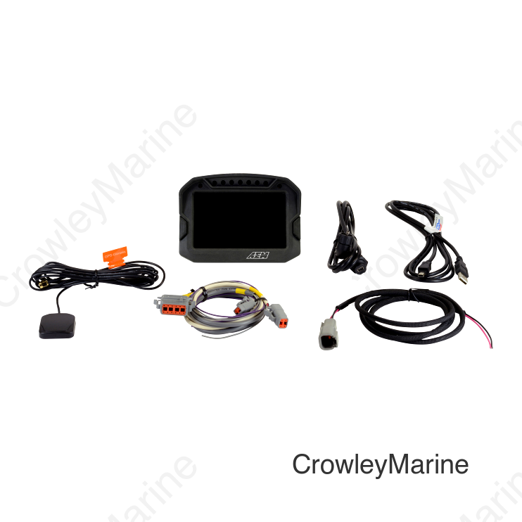 AEM CD-5LG Carbon Logging Digital Dash Display w/ Internal 10Hz GPS & Antenna