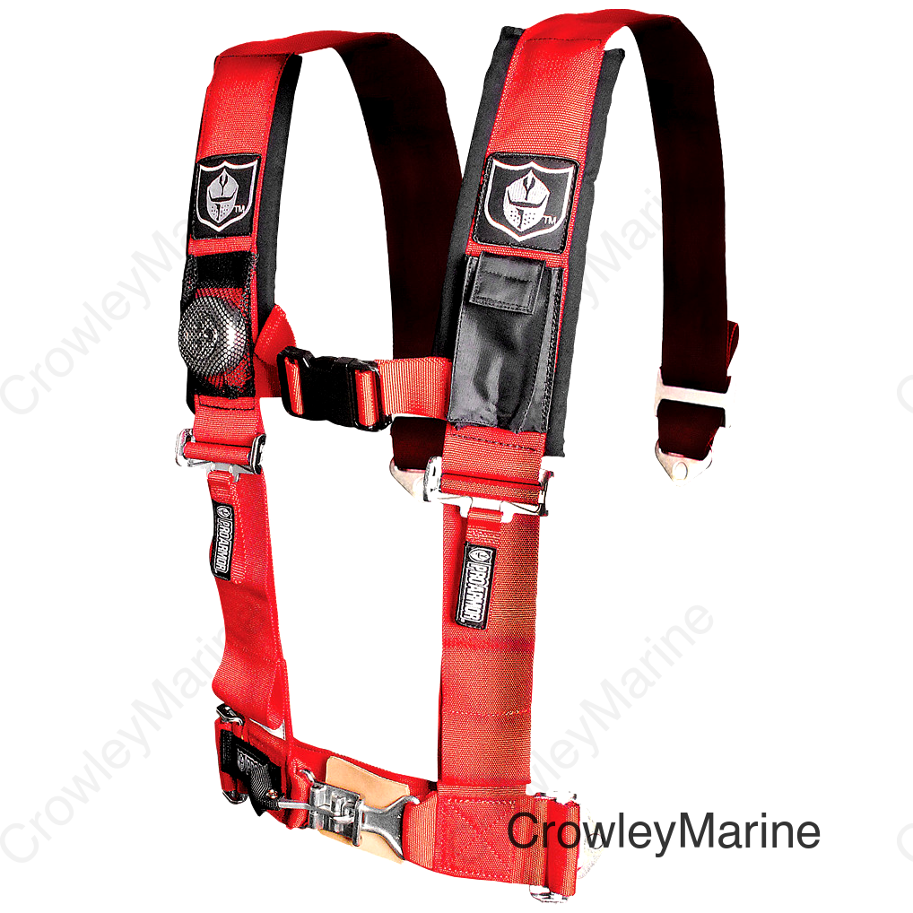 5PT HARNESS 3" PADS RED