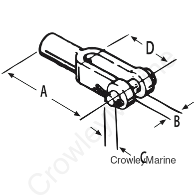 CLEVIS 30 SERIES 10-32 Spline (31125)