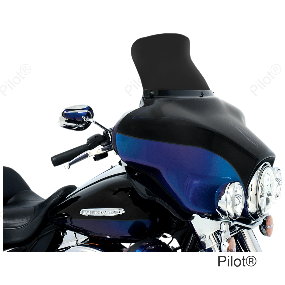 Spoiler Windshield - 9" - Dark Black Smoke - '96-'13 FLH