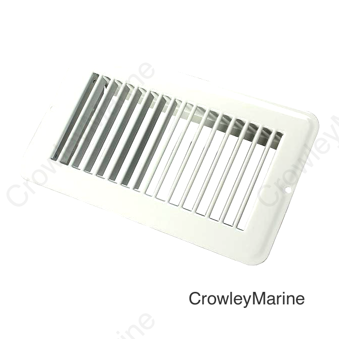 JR Products Metal Floor Registers, White Undampered