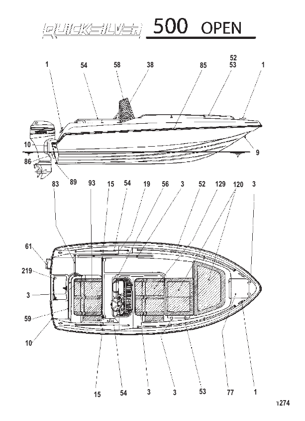 Serial Range EU Boats MODEL 360 BARQUE - ALL & Up - MODEL 500 OPEN