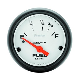 Autometer Phantom 52mm 73 Ohm Empty-10 Ohm Fuel Short Sweep Electric Fuel Level Gauge thumbnail-1