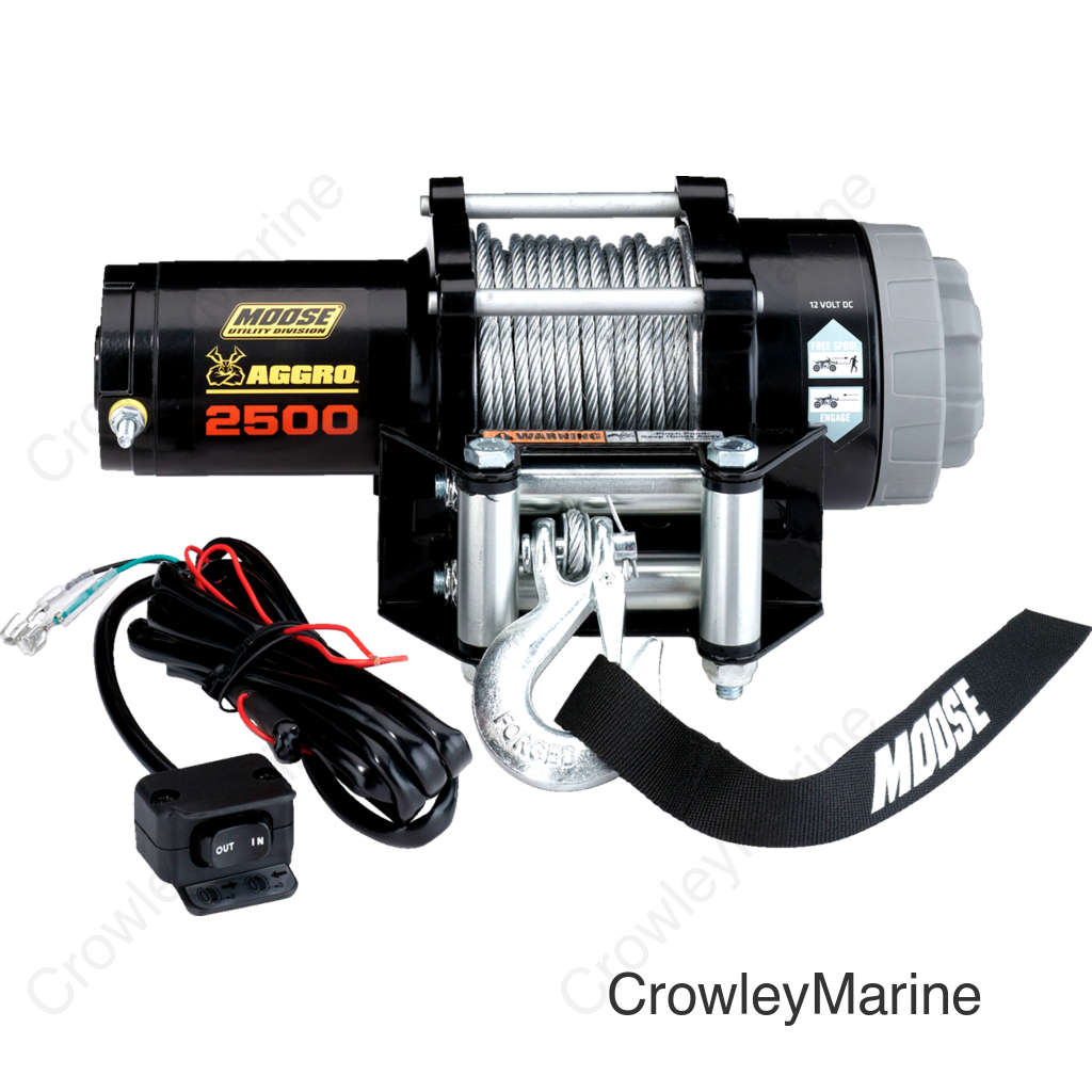WINCH 2500LB W/WRE RP MSE