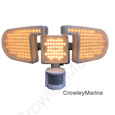 205 Integrated LED White Triple Head Outdoor Solar Motion Activated Light (2-Pack) (22242)