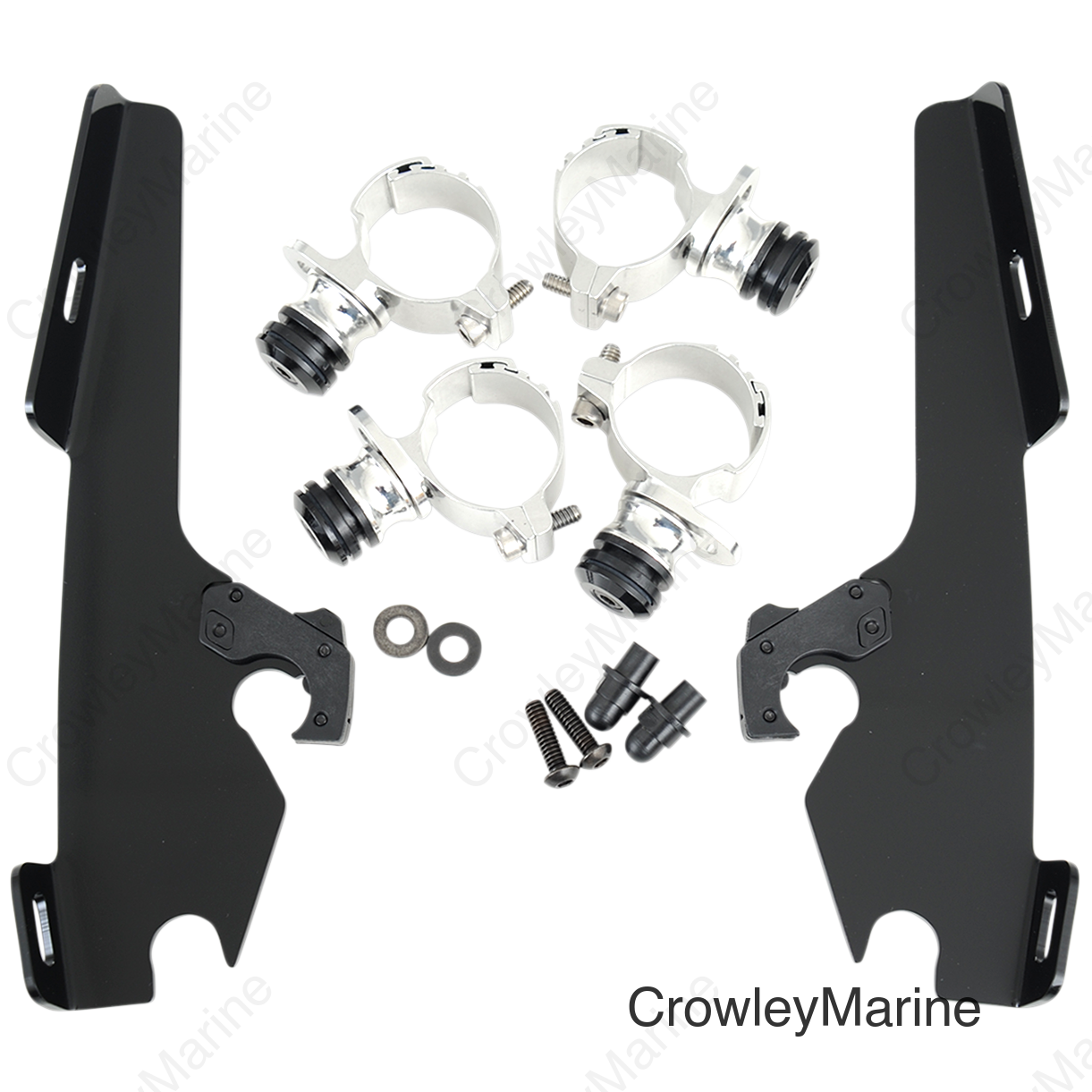 Batwing Trigger Lock Mounting Kit - VT 750/1100 - Black