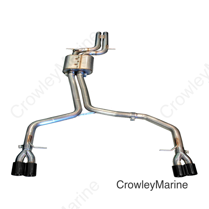 AWE Tuning Audi B8 S5 4.2L Track Edition Exhaust System - Polished Silver Tips