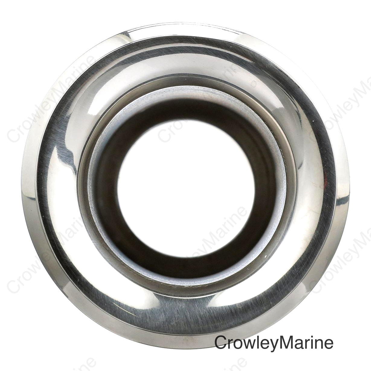Seachoice Mega-Flow Dripless Thru Hull Fitting, 316 Stainless Steel, Fits 1 in. Hose, 1-1/2 in. Max. Hull