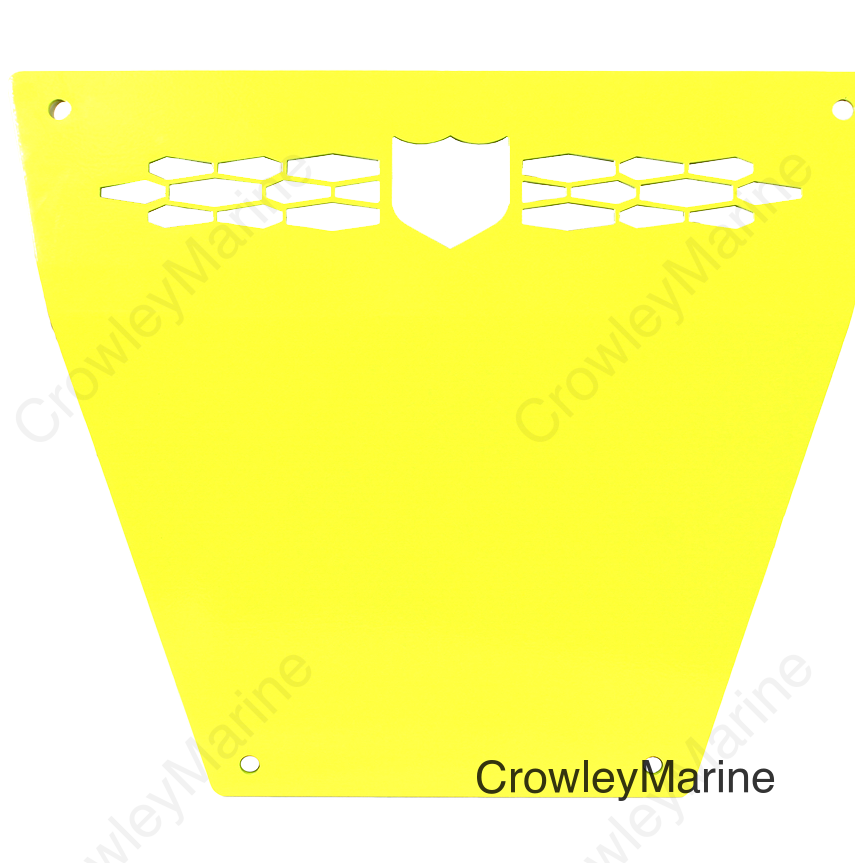 FRONT RACE SKID PLATE LIME SQUEEZE POL