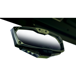 Mirror - Halo R - Rear View w/LED Cabin Light - Rectangle - Black w/Silver Bezel - CF Moto thumbnail-3