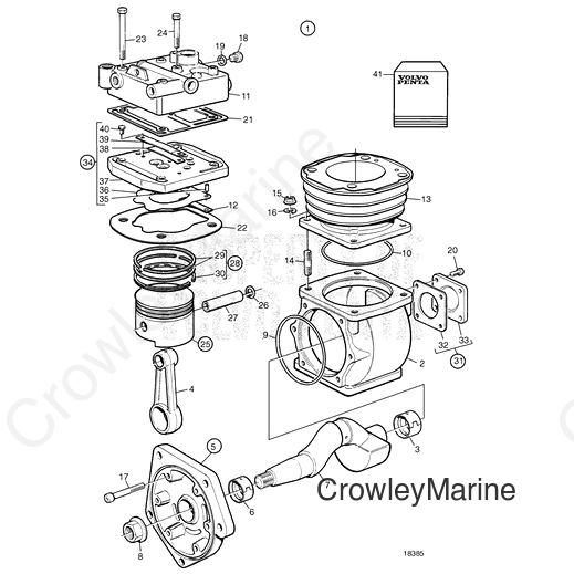 Compressor(V2) - Volvo Penta (20429341)