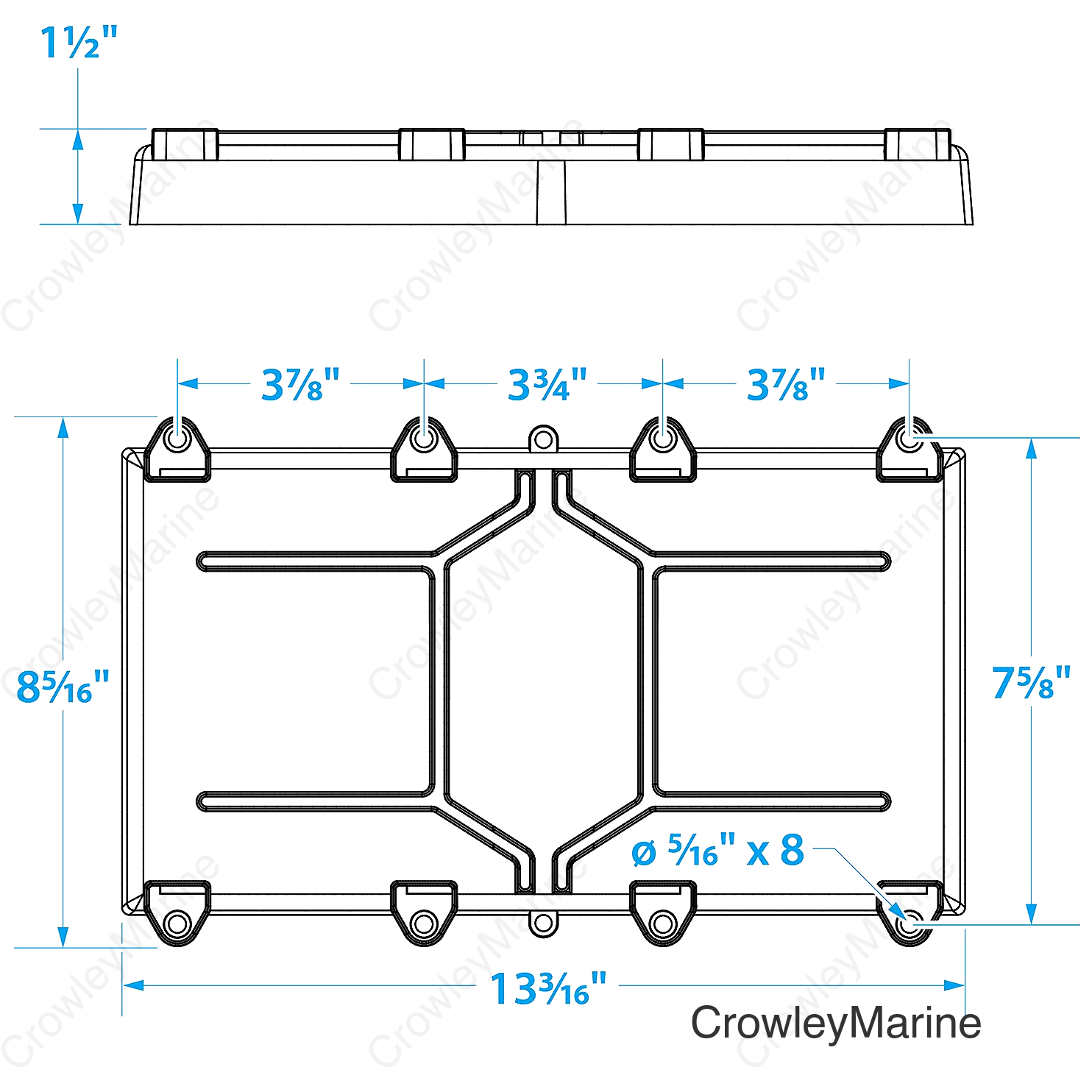 Seachoice Battery Tray, Group 29