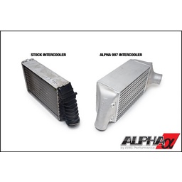 AMS Performance Porsche 997.1TT Alpha Intercooler System (For Stock Framed Turbos) thumbnail-0